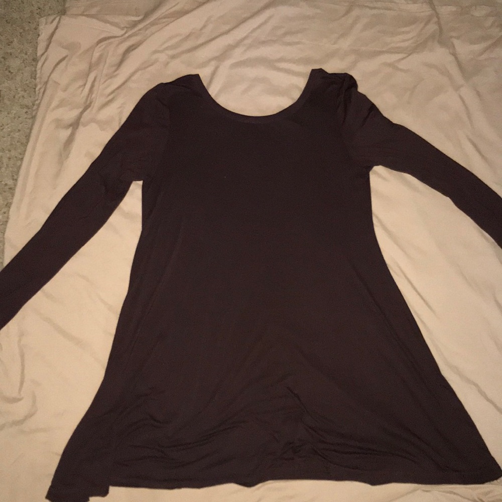 Brown long sleeve dress